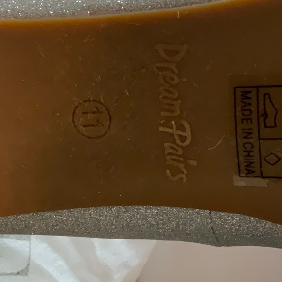 Silver glitter shoes size 11 - Picture 6 of 8